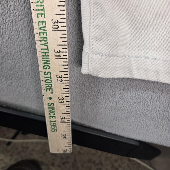 Kato The Axe Slim Pants Mens 34 Light Grey Chino Stretch Casual Made USA - Picture 10 of 13